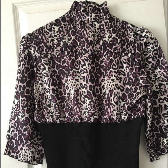 Black Animal Printed Top - Picture 5 of 5